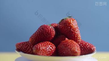 春天水果草莓广告风实拍